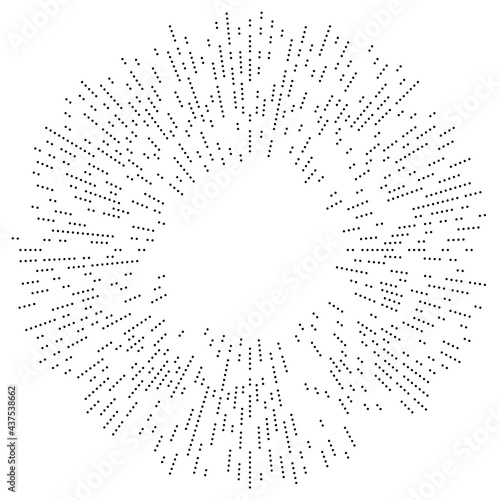 Radial lines radiance, burst, starburst, sunburst effect design element