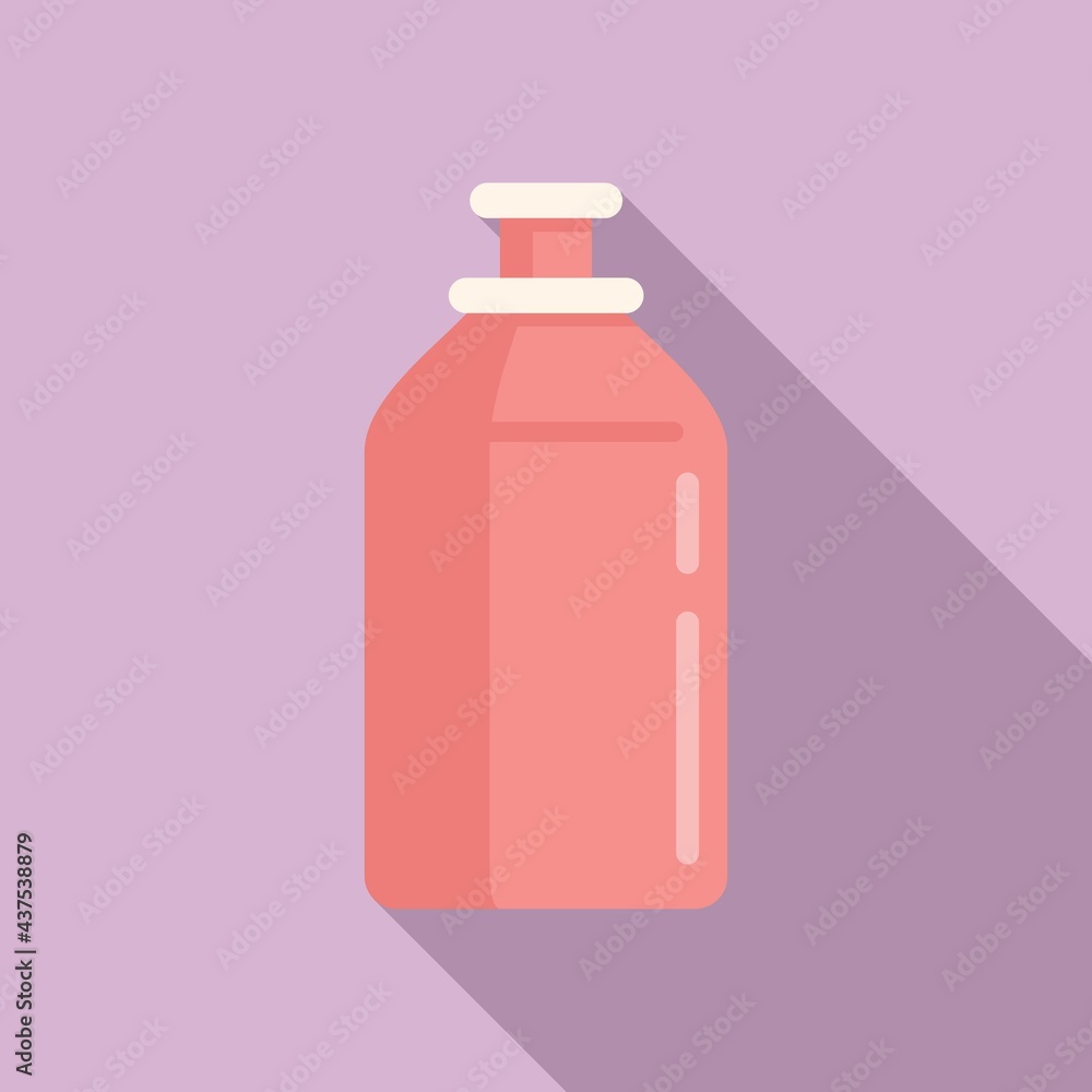 Softener toilet bottle icon, flat style Softener toilet bottle icon, flat style