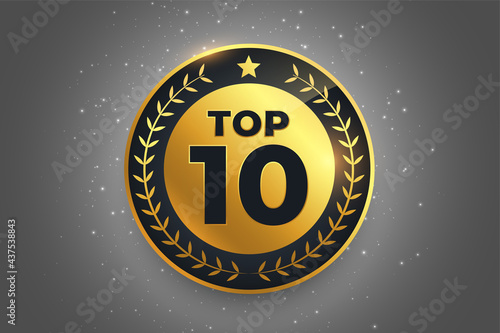 top 10 best award label golden badge symbol design photo