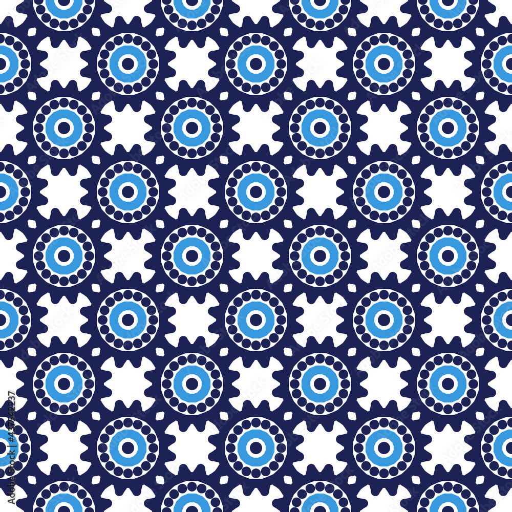 Seamless pattern tile with mandalas background. vintage mandala design pattern with Islam, Arabic, Indian, ottoman motifs