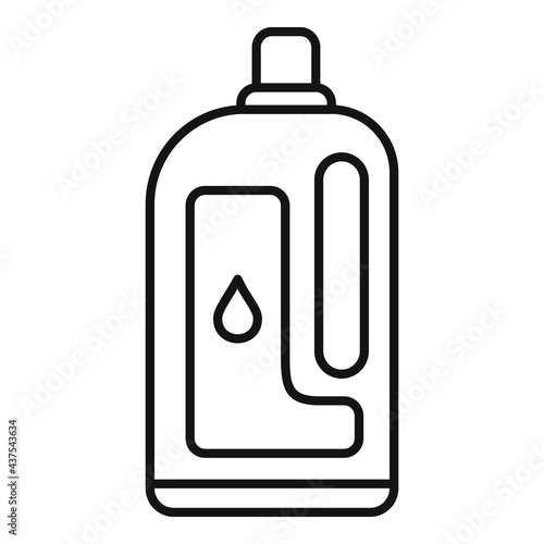 Softener clean bottle icon, outline style