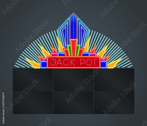 Casino Neon Sign Jackpot 