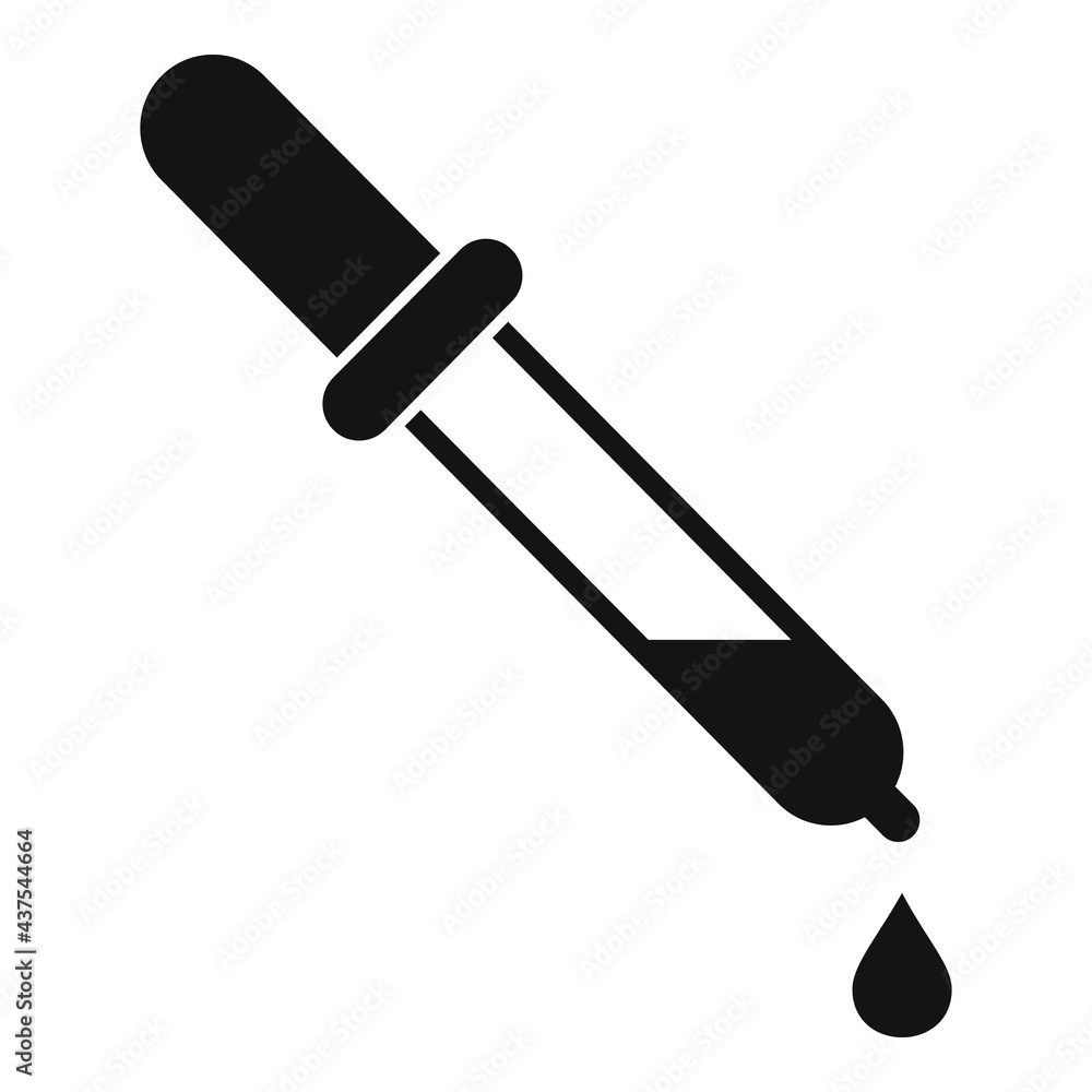Essential oils bio drop icon, simple style Essential oils bio drop icon, simple style