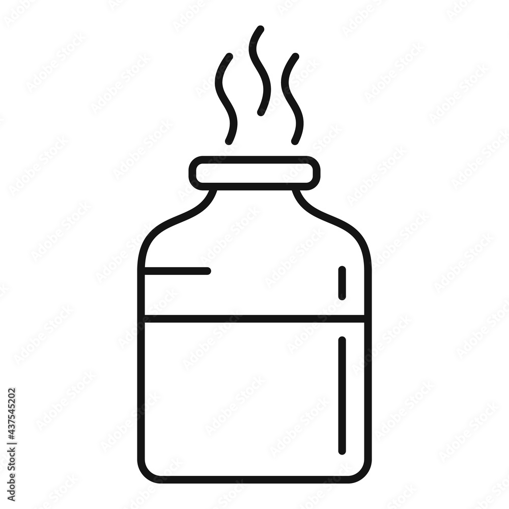Essential oils hot icon, outline style Essential oils hot icon, outline style