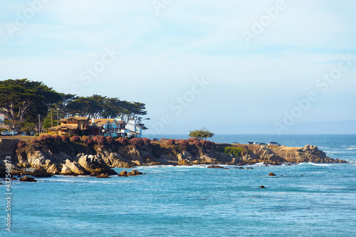 Scenic Monterey coast, beautiful California coastline, Pacific Grove, Monterey, California, USA