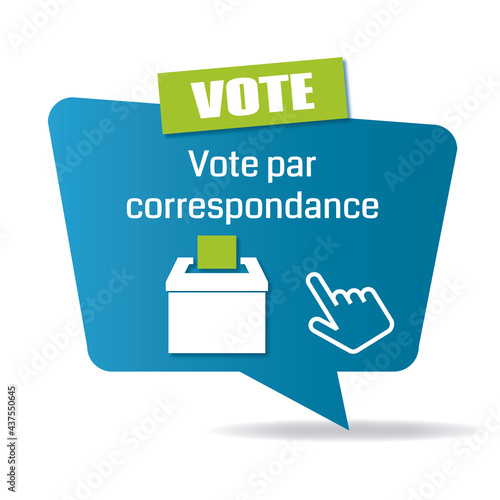 Logo vote par correspondance.