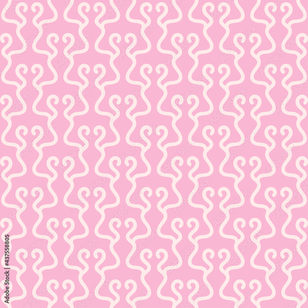 Background pattern with decorative ornaments on a light pink background, wallpaper. Seamless pattern, texture Background pattern with decorative ornaments on a light pink background, wallpaper. Seamless pattern, texture