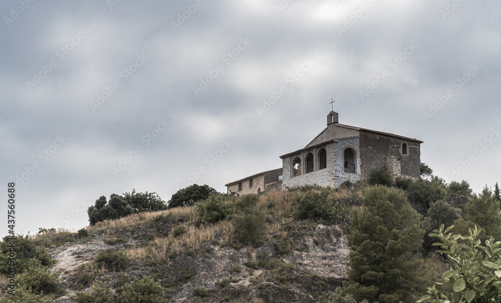 Hermitage of Sant Miquel, on the hill of Rafelcofer, Valencia (Spain)
