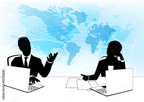 News Anchor Silhouette TV Reporter Presenters