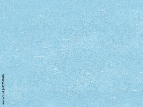 和紙　素材　紙　背景　背景素材　手漉き和紙　春 夏　日本　爽やか　エコ　テクスチャ　水色　青　清潔 Japanese paper background skyblue grange texture horizontal