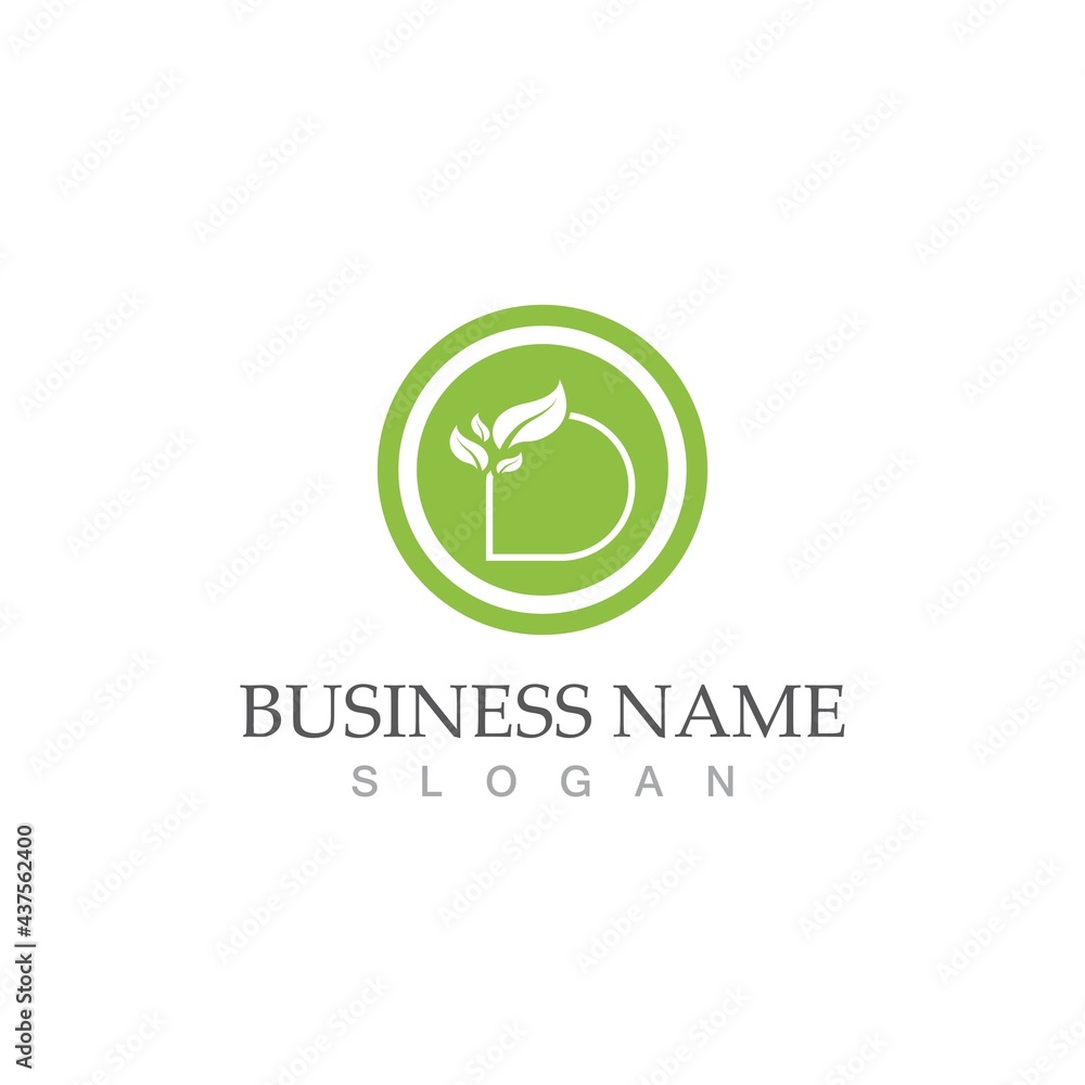 Logos of green Tree leaf ecology Logos of green Tree leaf ecology