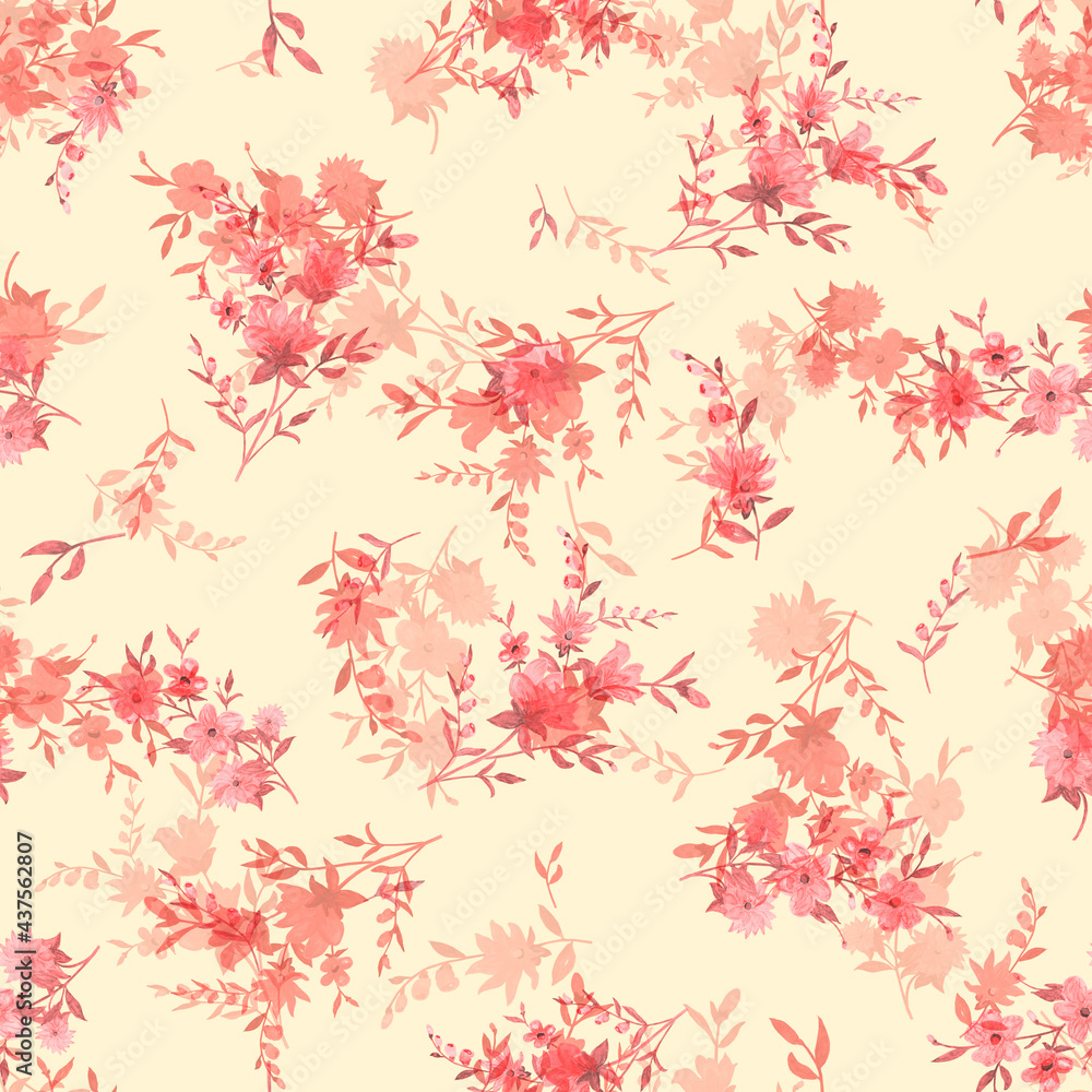 seamless pattern abstracts floral composition seamless pattern abstracts floral composition