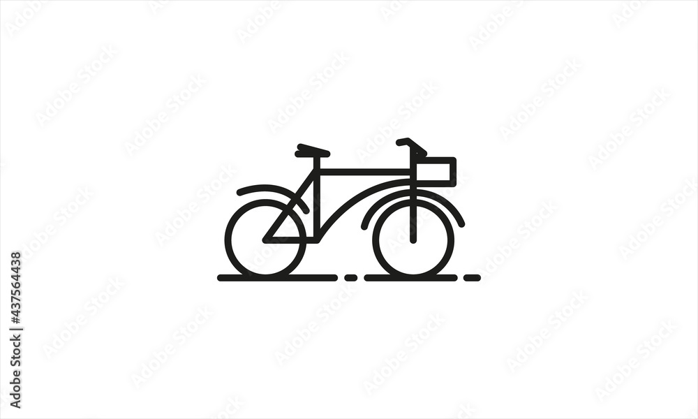 bicycle icon or bike icon isolated on white background. vector illustration bicycle icon or bike icon isolated on white background. vector illustration
