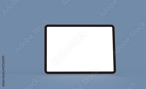 pc  tablet computer  ipad with blank 3d