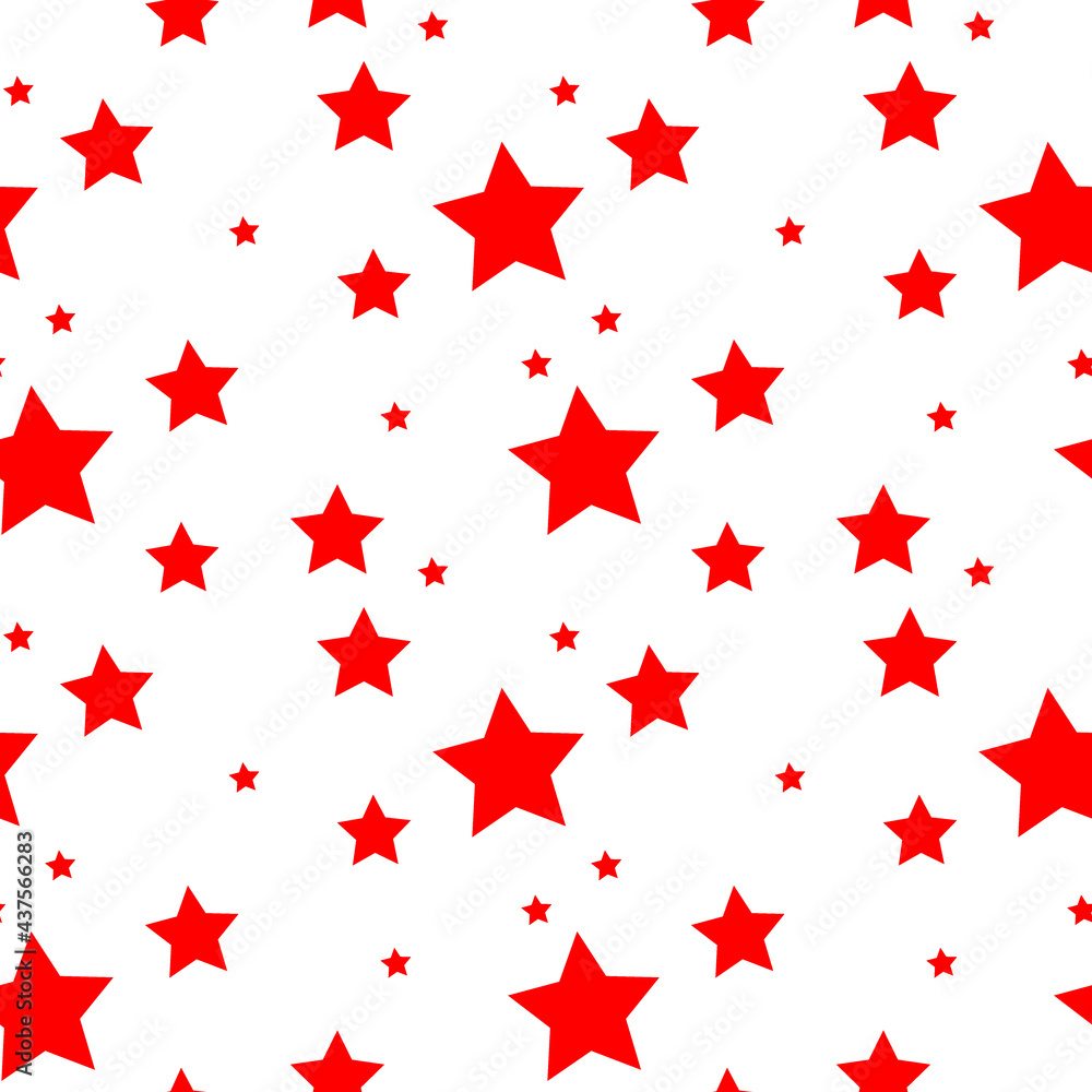 Seamless pattern with stars on white background.Design template for wallpaper,fabric,wrapping,textile Seamless pattern with stars on white background.Design template for wallpaper,fabric,wrapping,textile