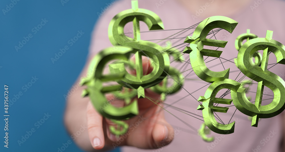 Euro and Dollar Symbol. EUR USD Pair. Stock Photo | Adobe Stock