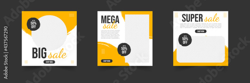 fashions sale instagram social media post template