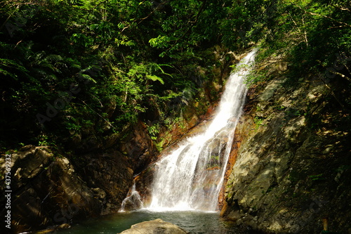 Hiji waterfall  Hijiotaki  Okinawan national park -                    