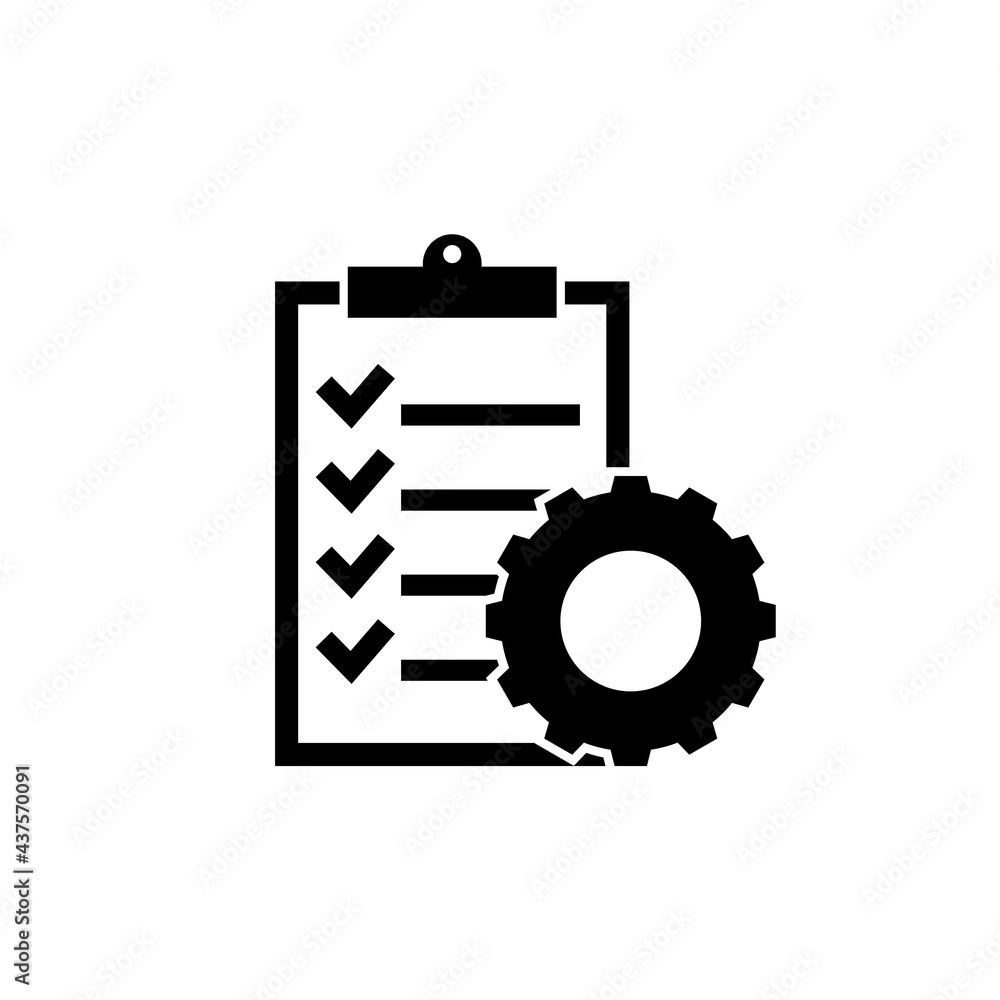 Settings icon, gear logo isolated on white background Settings icon, gear logo isolated on white background