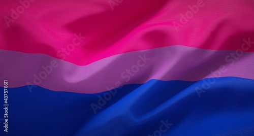 Official Bisexual pride flag. photo