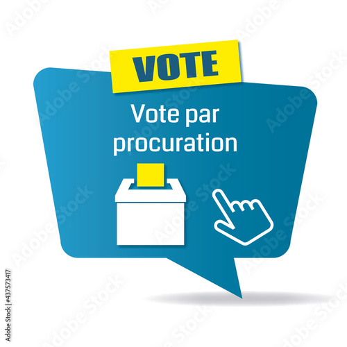 Logo vote par procuration.
