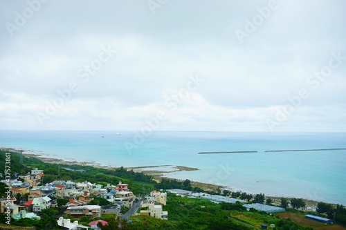 Aerial view from Katsuren castle ruins in Okinawa, Japan - 勝連城跡からの眺望 沖縄 日本 © Eric Akashi