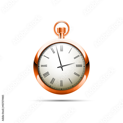Antique Countdown. Pocket Analog timer icons set, illustration, Old Clock picture, watch icon