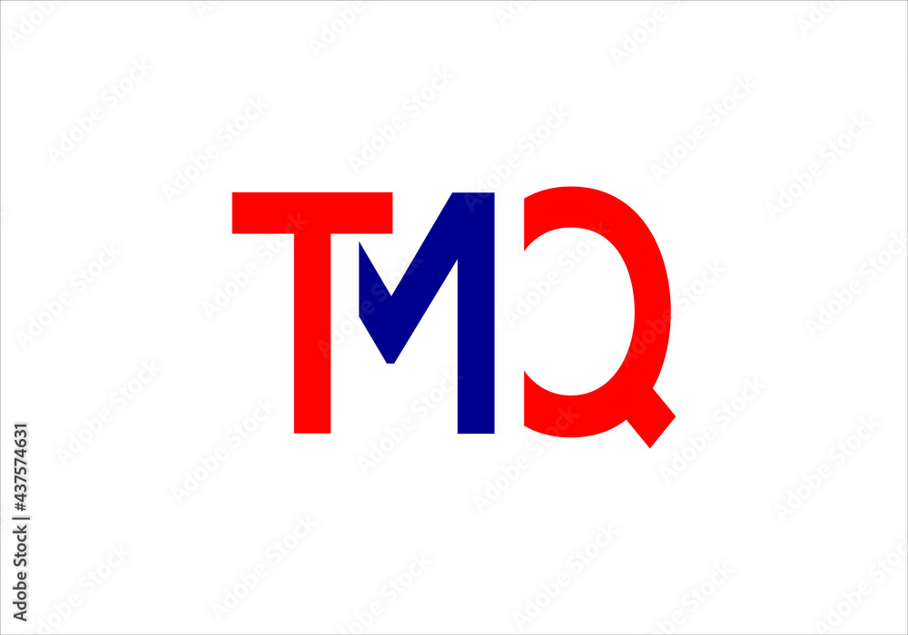 this is a creative text TMQ logo icon this is a creative text TMQ logo icon
