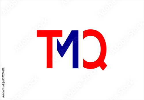 this is a creative text TMQ logo icon
