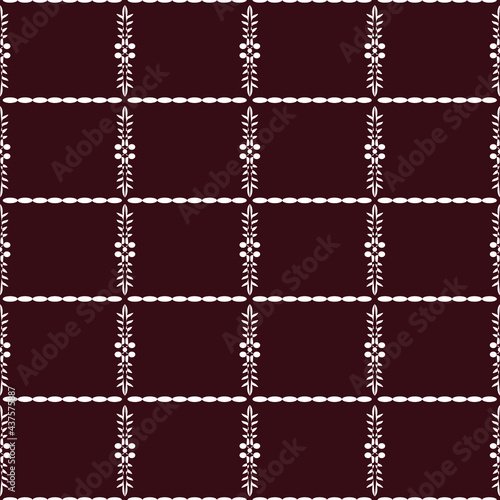 Fabric flora pattern in red jam shade for textile cloth and other