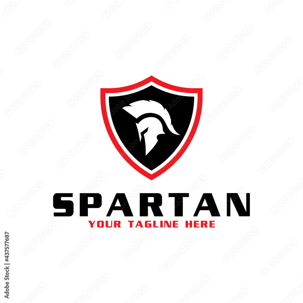 spartan shield design suitable for logo template spartan shield design suitable for logo template