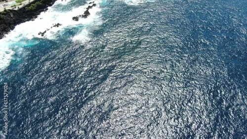 Wallpaper Mural Cinematic 4k aerial video of Madeira natural swimming pools at Seixal Torontodigital.ca