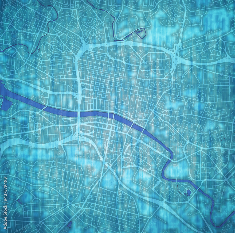 map of roads in city of Glasgow in Scotland map of roads in city of Glasgow in Scotland