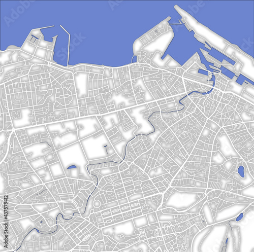 map of roads in city of Edinburgh