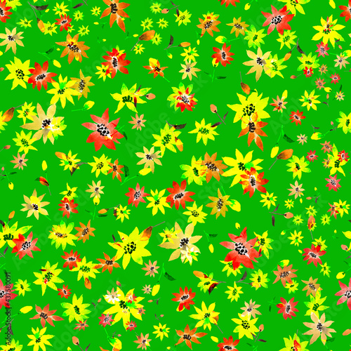 seamless pattern with flowers