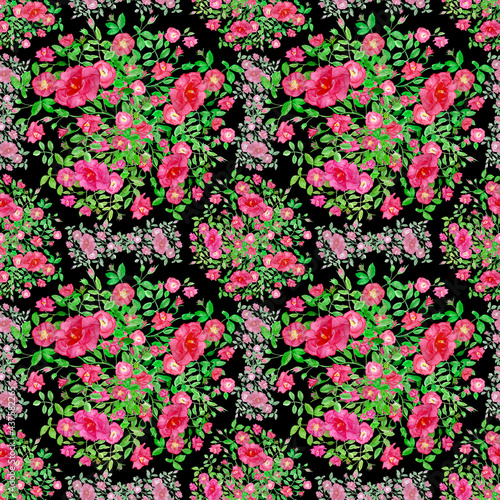 seamless pattern abstracts floral composition © Андрей Ананенков