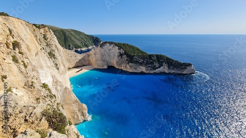 navagio shipwreck beach in zakynthos greece