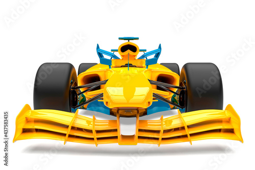 racing car front view