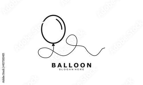 Luxury balloon vector logo