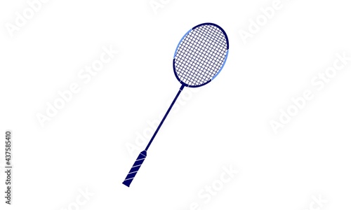 Modern badminton racket vector design