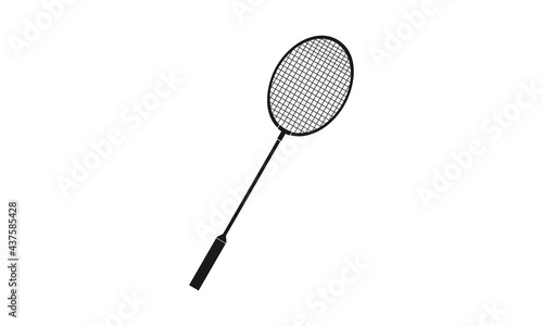 Simple badminton racket vector