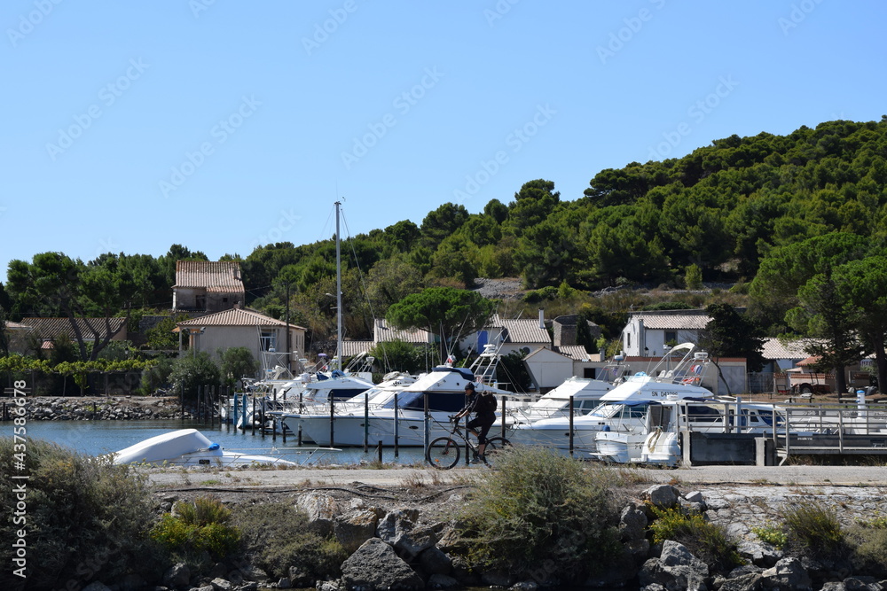 Boat harbour Gruissan France