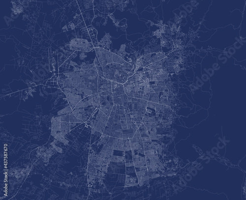 Map of the City of Santiago de Chile