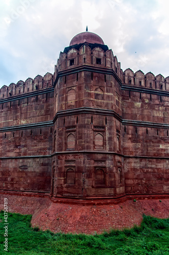Mogul Architecture detail of RED FORT , New Delhi , India photo