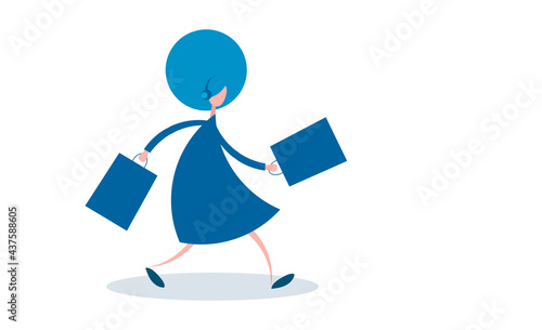 ragazza, acquisti, shopping, compere