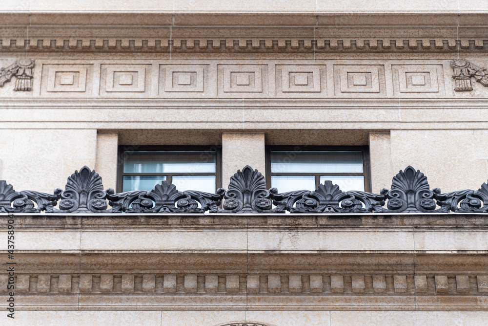 Fototapeta premium Colonial architecture detail of heritage building, Toronto, Canada