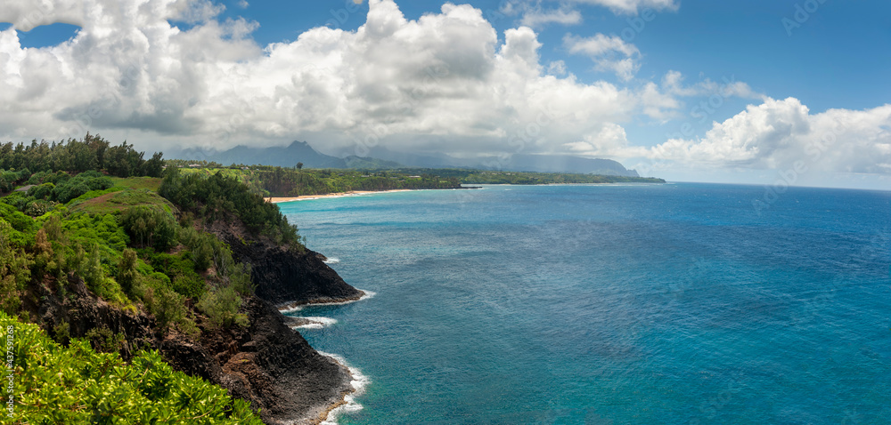 Obraz premium Kauai's Rugged and Beautiful North Shore. The 