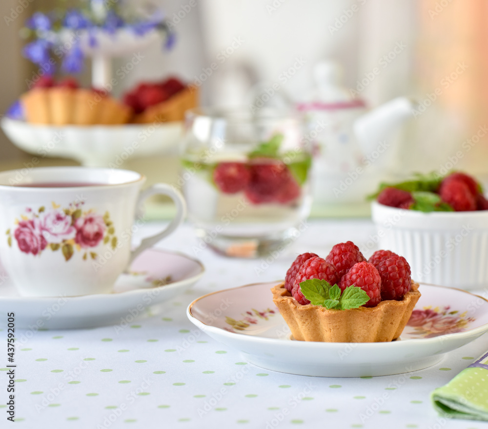 fruit tart with red berries fruit tart with red berries