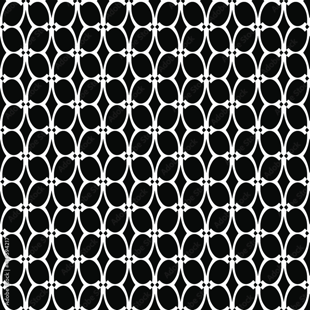 Fototapeta premium vector seamless pattern with triangular elements. abstract ornament for wallpapers and backgrounds. Black and white colors.