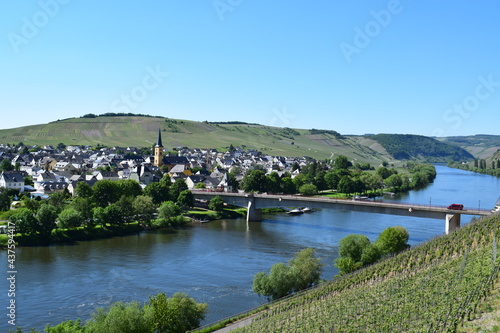 Blick ins Moseltal mit Trittenheim photo